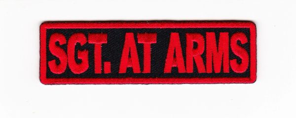 Patch - SGT at Arms red