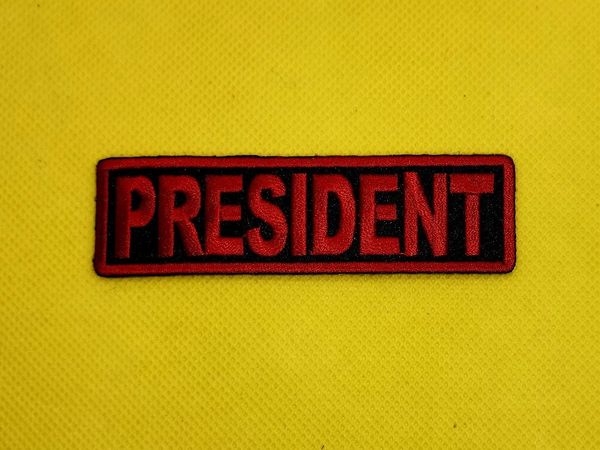 Patch - PRESIDENT red