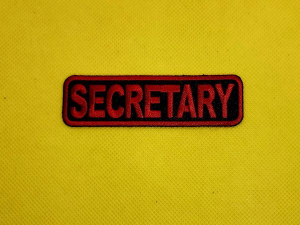 Patch - SECRETARY red