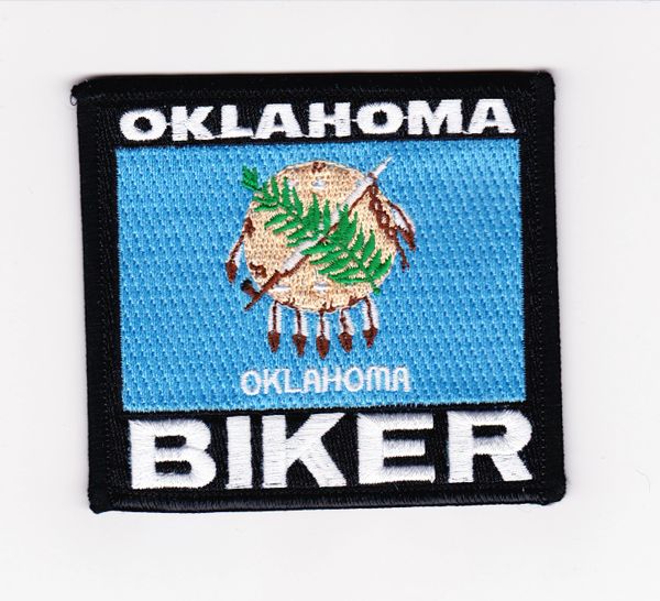 Patch - Oklahoma biker flag
