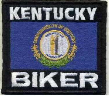 Patch - Kentucky biker flag
