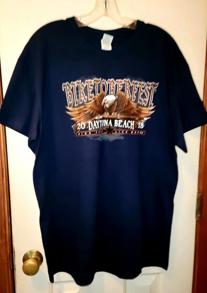 Mens' t-shirt Daytona Beach Biketoberfest Eagle and USA flag 2018