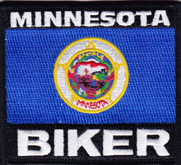 Patch - Minnesota biker flag