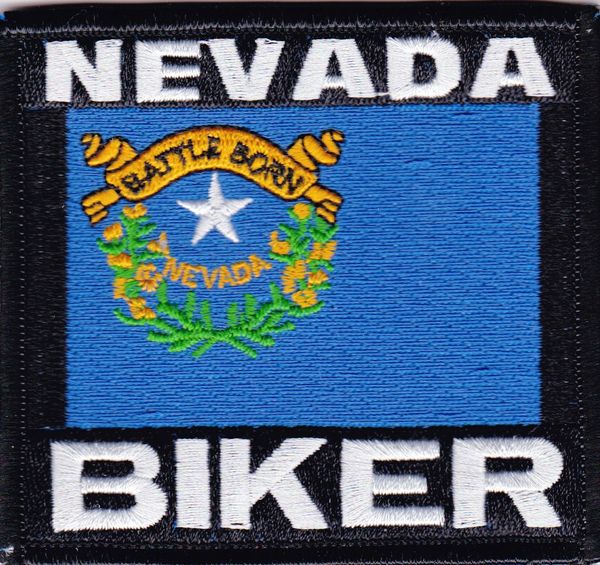 Patch - Nevada biker flag