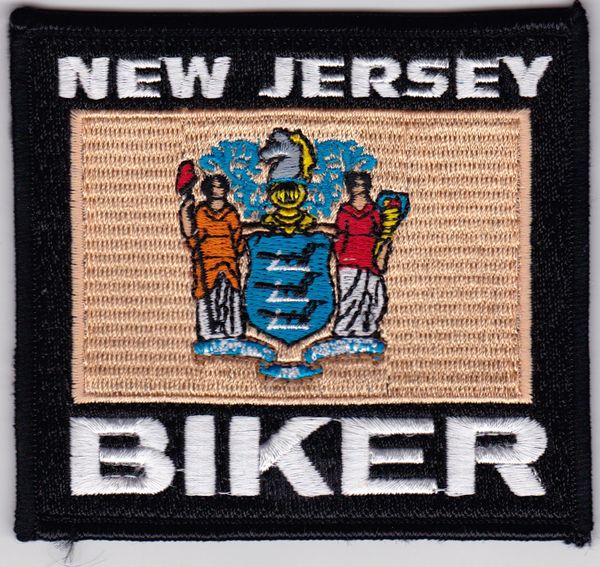 Patch - New Jersey biker flag