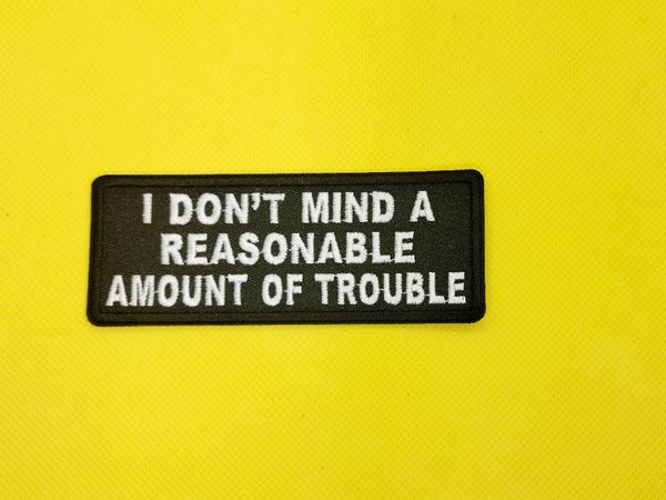 Patch- I Don't Mind A Reasonable Amount Of Trouble
