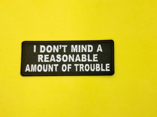 Patch- I Don't Mind A Reasonable Amount Of Trouble