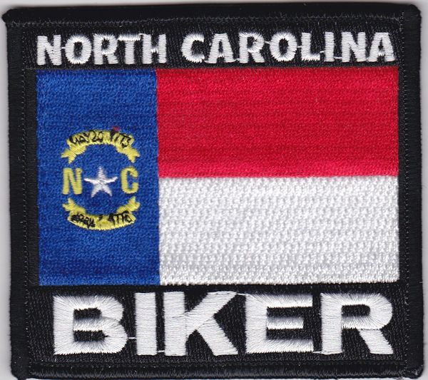 Patch - North Carolina biker flag