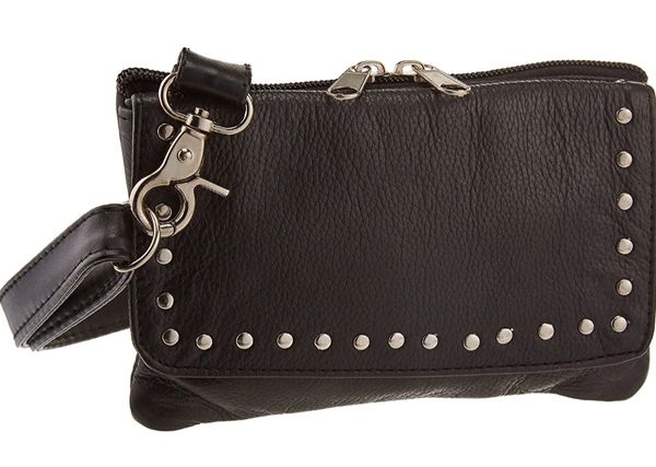 Clip purse - with flat studs