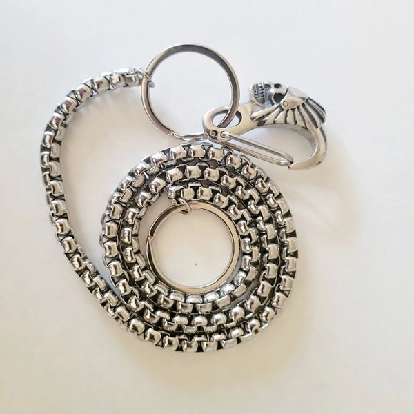 Wallet Chains With An Indian Head Clasp – SS Biker / Rock Star Rings