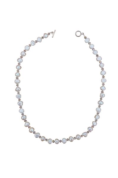 Fresh Water Pearl & Swarovski Crystal Necklace