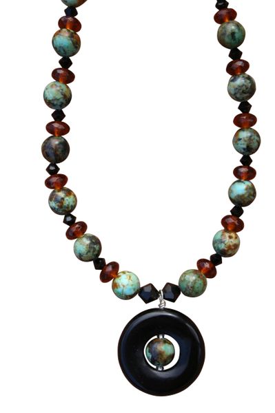 Variquoise & Blackstone Necklace