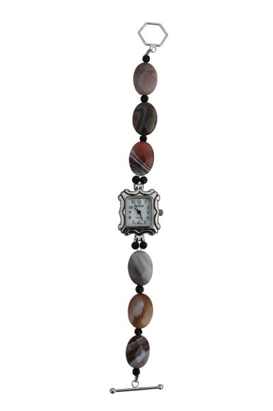 Botswana Agate & Crystal Watch