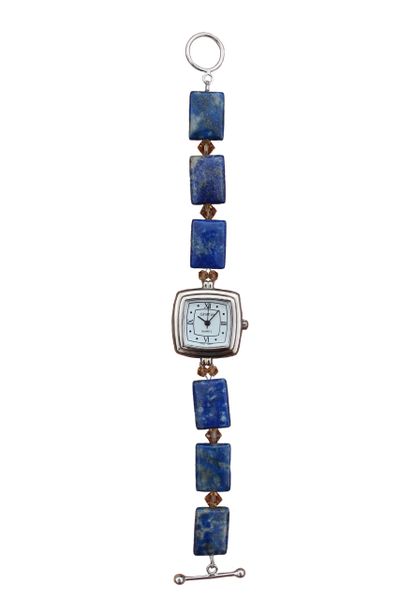 Lapis & Swarovski Crystal Watch