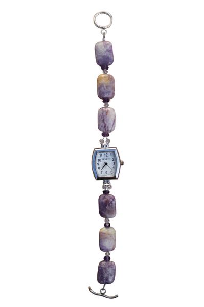 Purple Crazy Agate & Amethyst Watch