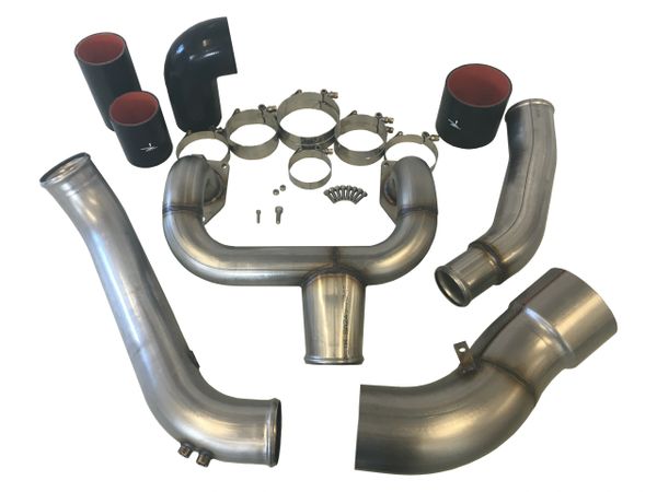 Midwest Diesel 2015 Style 6.7 Power Stroke Stainless Intake Piping