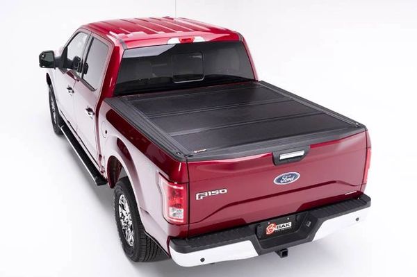 Bak Industries 1999 2018 Ford F 250 F 350 Hard Folding Tonneau Cover Bakflip F1 Short Bed Powerstroke Enginuities