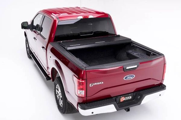 Bak Industries 1999 2018 Ford F 250 F 350 Hard Folding Tonneau Cover Bakflip F1 Short Bed Powerstroke Enginuities