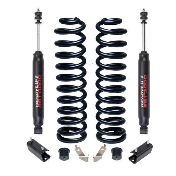 ReadyLIFT 2.5'' COIL SPRING FRONT LIFT KIT W/SST3000 SHOCKS- FORD SUPER DUTY 4WD 2011-2017