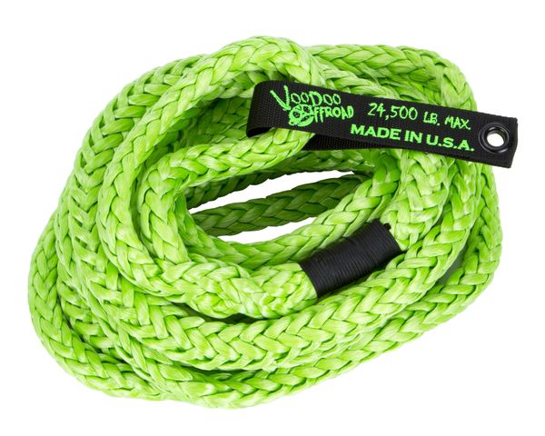 VooDoo Off-Road 3/4 x 30' Kinetic Rope with Loop Ends in Green or Charcoal Gray