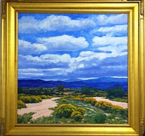 "High Clouds" 
Original Oil Painting by Cliff Cavin 
36x36 
$6,550 + shipping