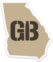Georgia Brass Stickers