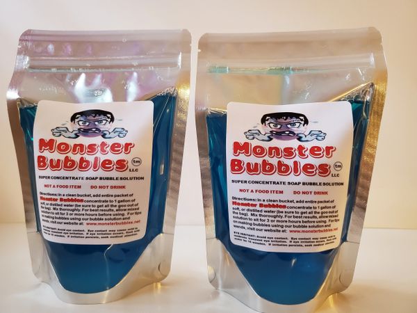 (2) Monster Bubbles Super Concentrate Soap Bubble Solution