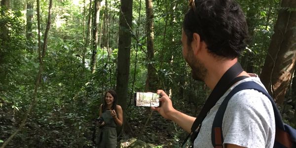 these international tourists chose an exclussive private tour through our private nature preserve