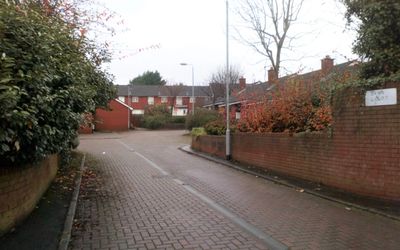 Bann Court. One of seven courts included in the Lower Oldpark environmental improvement scheme. 