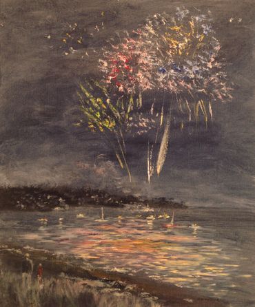 4th of July. 24 x 20 oil. Price upon request