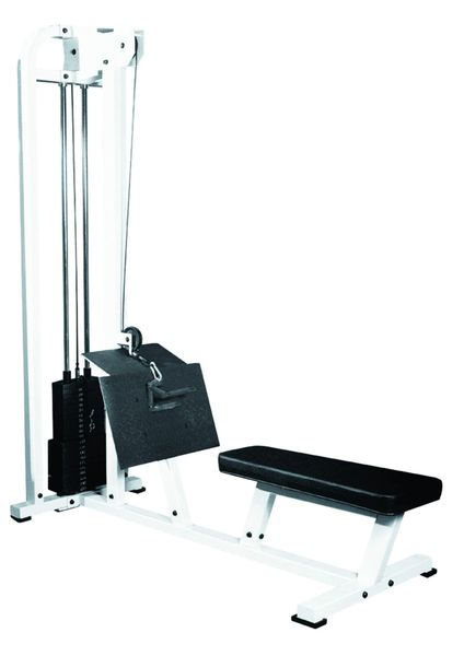 YORK BARBELL STS SEATED LOW ROW WITH 300LB WEIGHT STACK ITEM 54019 WHITE ITEM 55019 SILVER