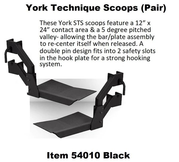 YORK BARBELL STS TECHNIQUE SCOOPS (PAIR) ITEM 54010, 4 Oct 22, Now $766