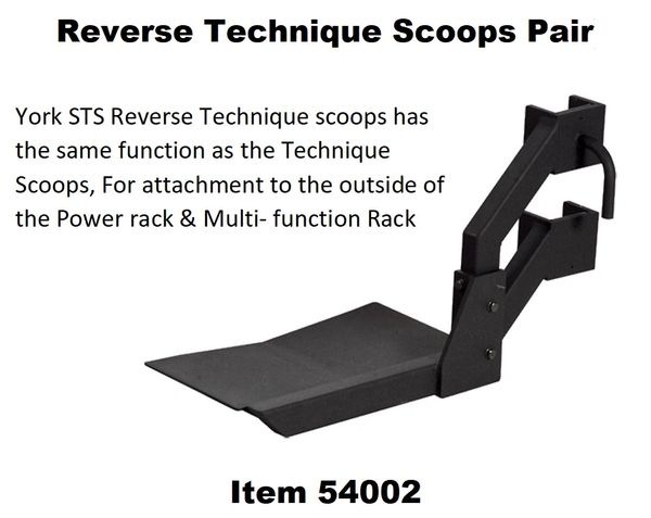 YORK BARBELL STS REVERSE TECHNIQUE SCOOPS (PAIR) ITEM 54002