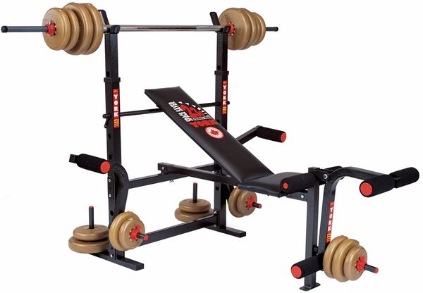 YORK BARBELL 230 ADJUSTABLE WORK OUT BENCH ITEM #4037, 4 March 2022, N/A
