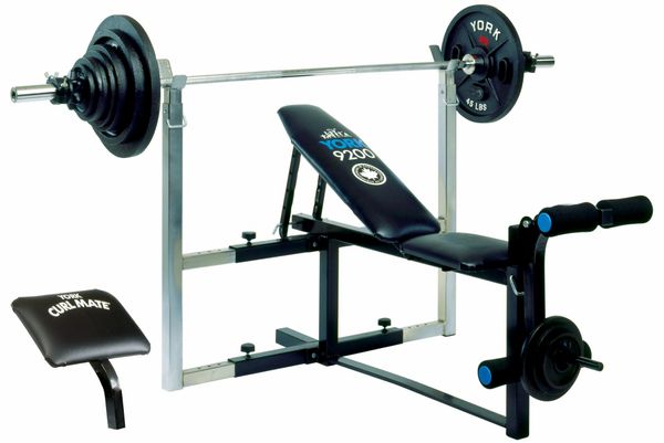 YORK BARBELL 9200 EXPANDABLE ADJUSTABLE BENCH ITEM # 4939, Price updated 1 Aug 2021, $269
