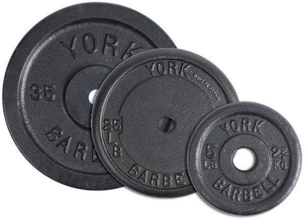 York 1” Contour Cast Iron Plate, KG, 1.25KG, 2.5KG, 5KG, 7.5KG, 10KG, 7.5KG, 10KG, 15KG, 20KG, 25KG