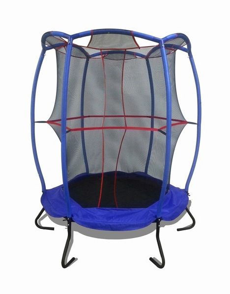 55" TRAMPOLINE & SAFETY NET ENCLOSURE COMBO, GOOD FOR INDOORS OR OUTDOORS Good, MY FIRST TRAMPOLINE
