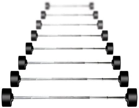YORK BARBELL RUBBER COATED PRO STYLE FIXED STRAIGHT BAR SALE-10 PAIR SET (20-110 lbs), ITEM 26138, 29 Nov 2021, Now Available, $1899