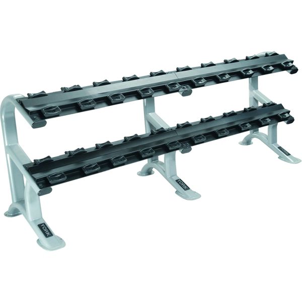 YORK BARBELL FTS 2 TIER SADDLE RACK FOR PRO STYLE DUMBBELLS ITEM 69046, 4 Oct 22, Now $739