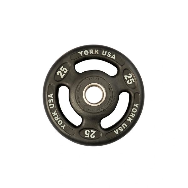 YORK BARBELL OLYMPIC ISO GRIP PLATES - URETHANE ENCASED, 2.5lb - 45lb, Item 29060, 29061, 29062, 29063, 29064, 29065, 29066, 2 March 2022, Now Available