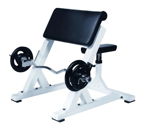 YORK BARBELL STS PREACHER CURL ITEM 54031 WHITE ITEM 55031 SILVER, 4 Oct 22, Now $639