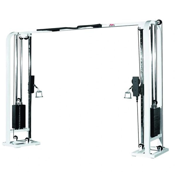 YORK BARBELL STS CABLE CROSSOVER MULTI-STATION ITEM 54016 WHITE 55016 SILVER, 4 Oct 22, Now $3999