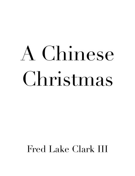 A Chinese Christmas