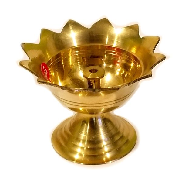 Brass Nanda Deep (Flower Diya) #1