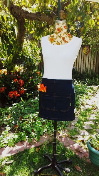 Short Apron Wrap Skirt