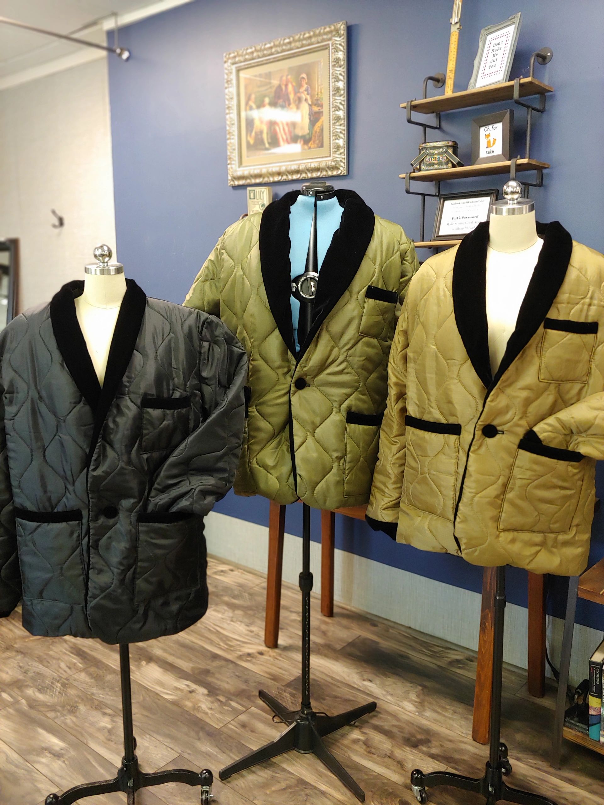 poncho liner smoking jacket