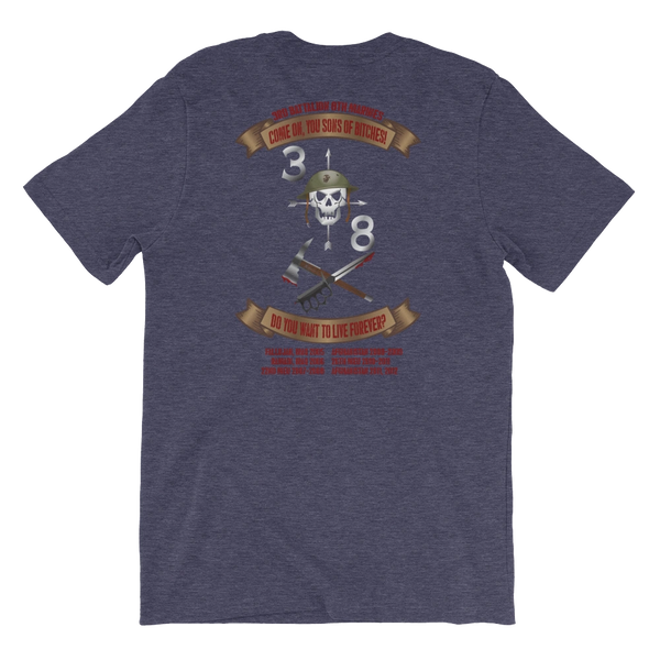 018. 3/8 OIF & OEF Veterans Belleau Woods T-Shirt