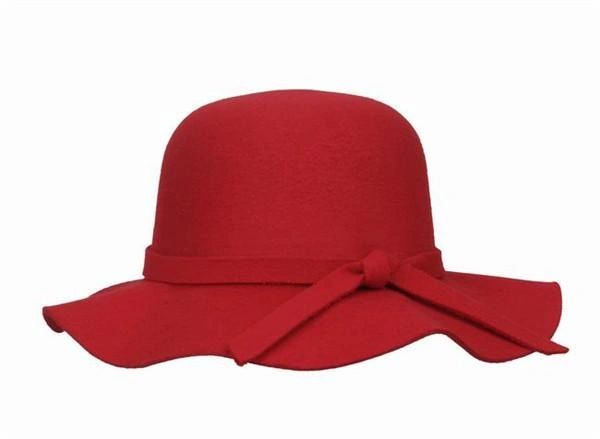 'Coco' floppy hat in red