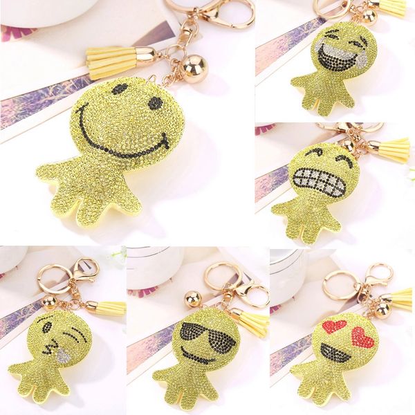 smile person keychains