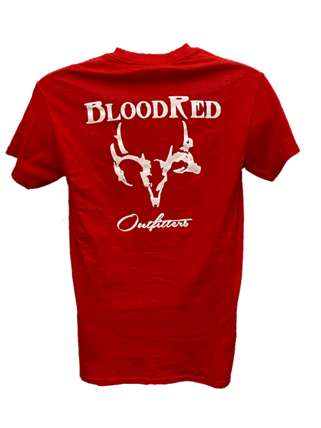 RED SHORT SLEEVE/ WHITE LOGO